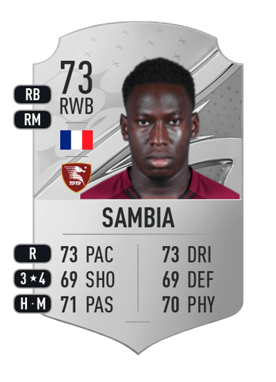 Junior Sambia Rare 73 OVR
