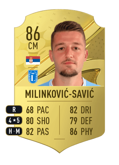 Sergej Milinković-Savić Rare 86 OVR