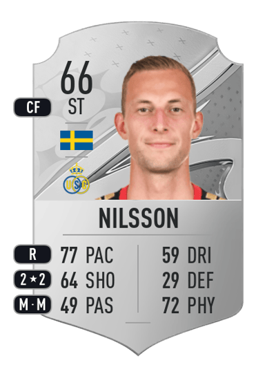 Gustaf Nilsson Rare 66 OVR