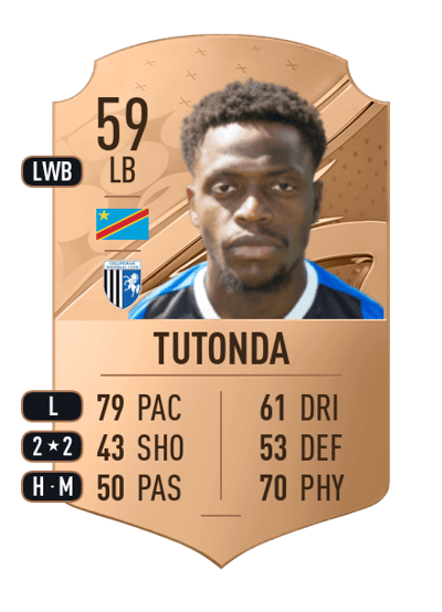David Tutonda Rare 59 OVR