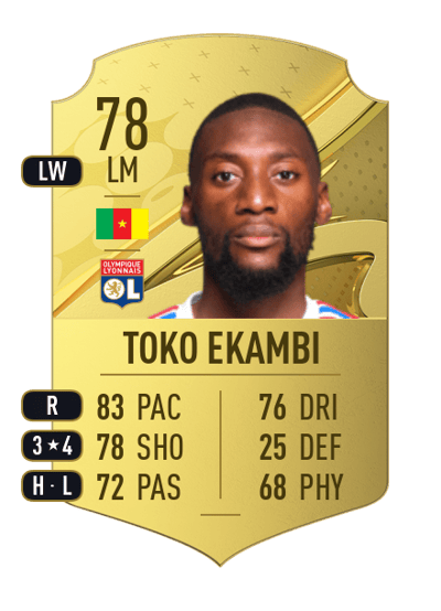 Karl Toko Ekambi Rare 78 OVR