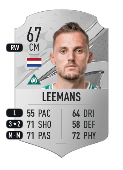 Clint Leemans Rare 67 OVR