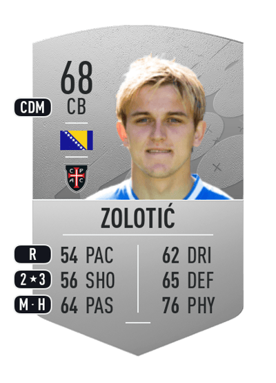 Nermin Zolotić Common 68 OVR