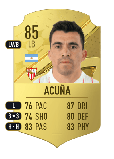 Marcos Acuña Rare 85 OVR
