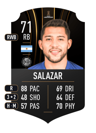 Víctor Salazar CONMEBOL LIBERTADORES 71 OVR