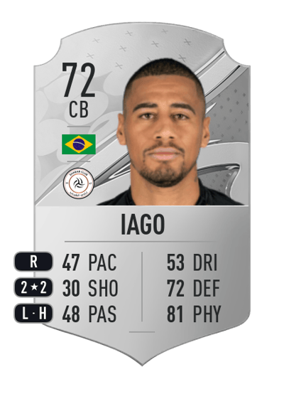 Iago Rare 72 OVR