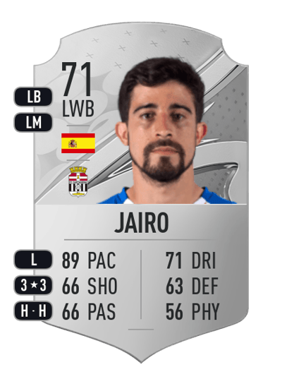Jairo Rare 71 OVR