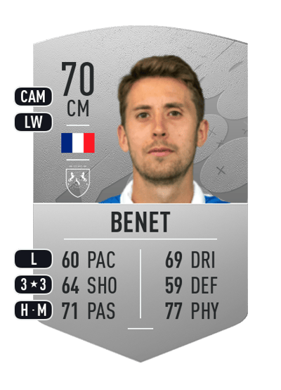 Jessy Benet Common 70 OVR