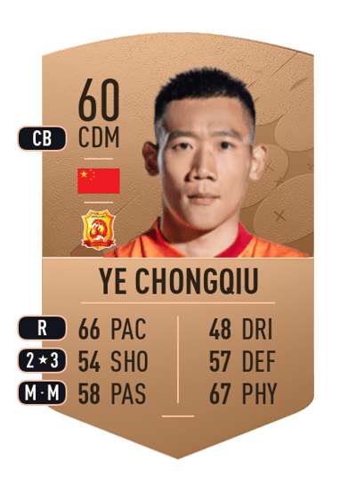 Ye Chongqiu Common 60 OVR