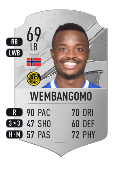 Brice Wembangomo Rare 69 OVR