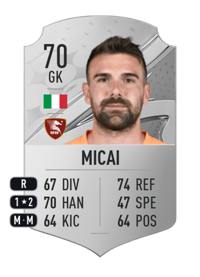 Alessandro Micai Rare 70 OVR