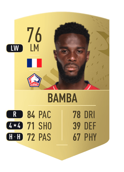 Jonathan Bamba Common 76 OVR