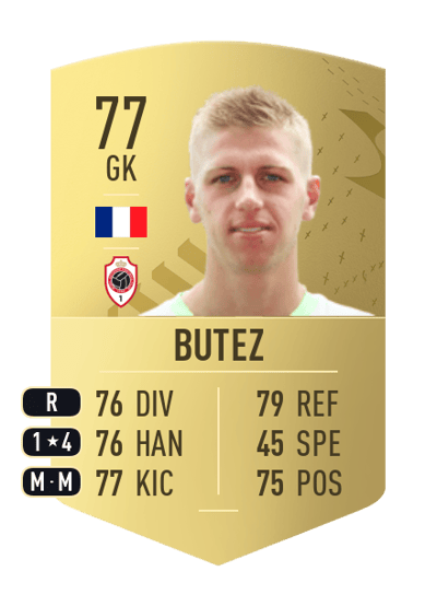 Jean Butez Common 77 OVR