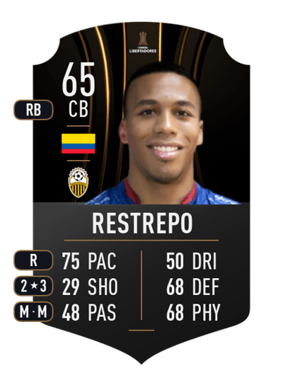 Edisson Restrepo CONMEBOL LIBERTADORES 65 OVR