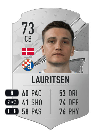 Rasmus Lauritsen Rare 73 OVR