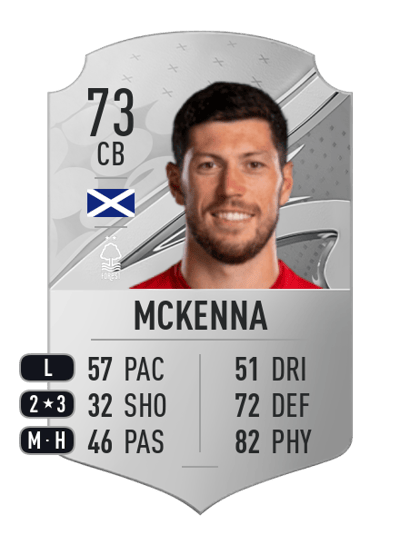 Scott McKenna Rare 73 OVR