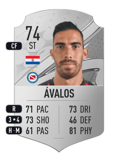 Gabriel Ávalos Rare 74 OVR