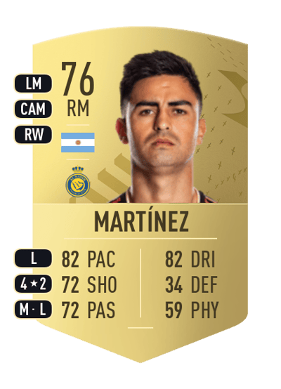 Gonzalo Martínez Common 76 OVR