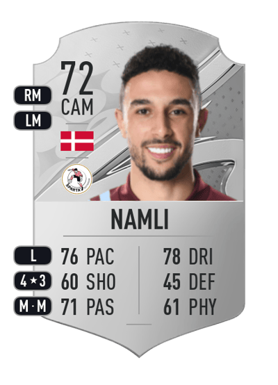 Younes Namli Rare 72 OVR