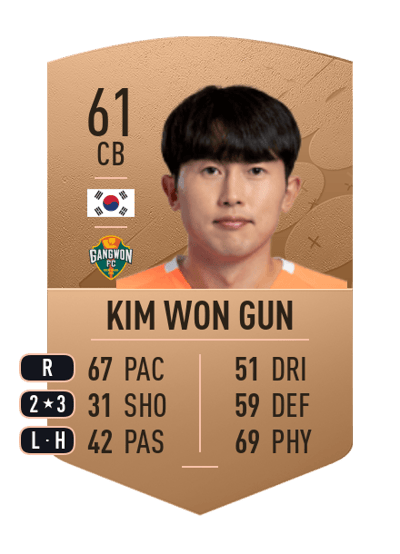 Kim Won Gun Common 61 OVR