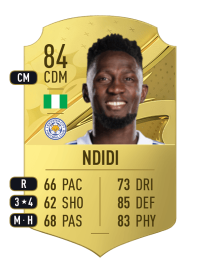 Wilfred Ndidi Rare 84 OVR