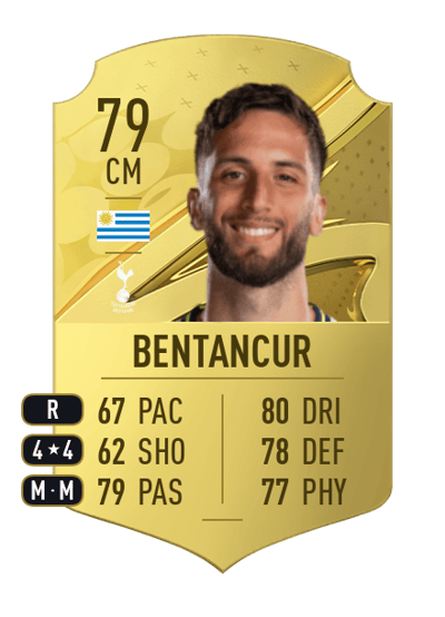 Rodrigo Bentancur Rare 79 OVR