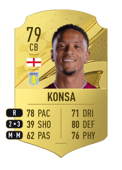Ezri Konsa Rare 79 OVR