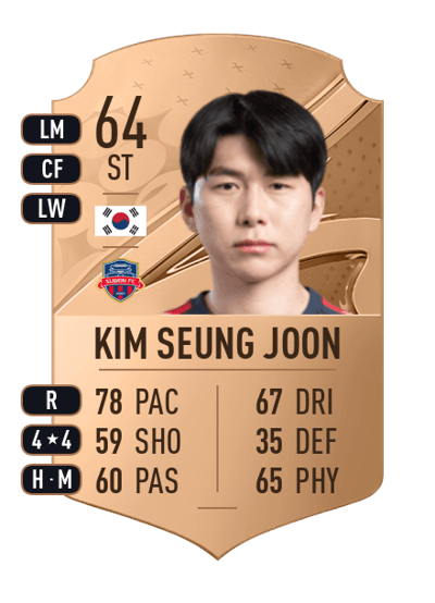 Kim Seung Joon Rare 64 OVR