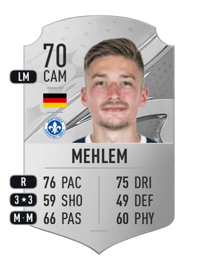 Marvin Mehlem Rare 70 OVR