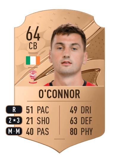 Paudie O'Connor Rare 64 OVR