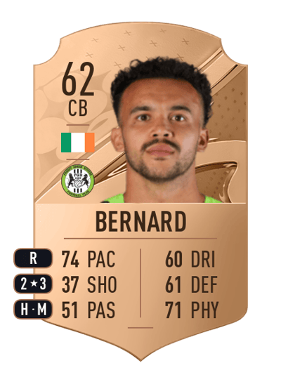Dominic Bernard Rare 62 OVR