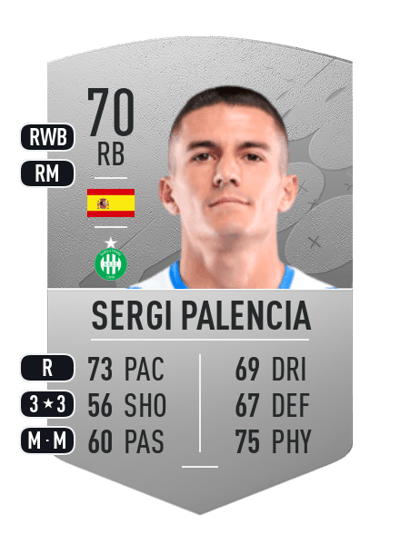 Sergi Palencia Common 70 OVR