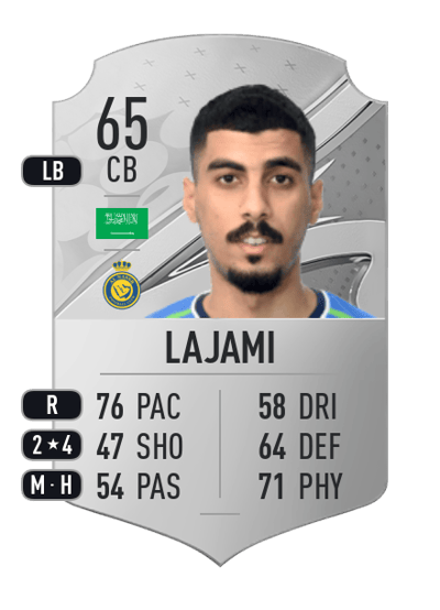 Ali Lajami Rare 65 OVR