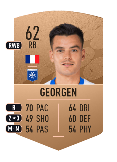 Alec Georgen Common 62 OVR
