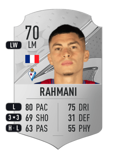 Yanis Rahmani Rare 70 OVR