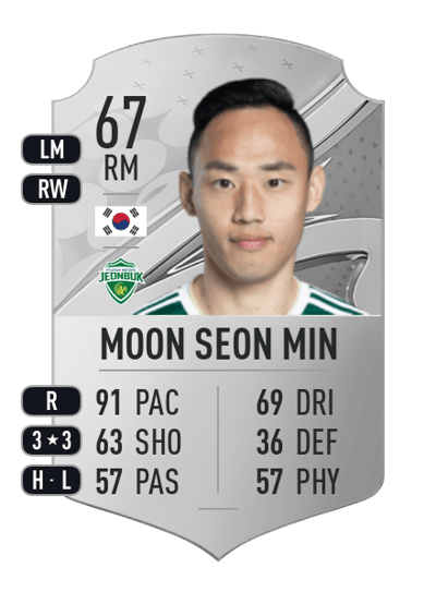 Moon Seon Min Rare 67 OVR
