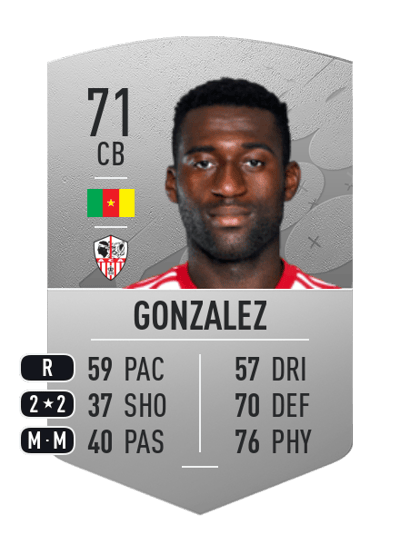 Oumar Gonzalez Common 71 OVR