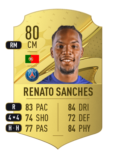 Renato Sanches Rare 80 OVR