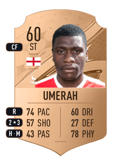 Josh Umerah Rare 60 OVR