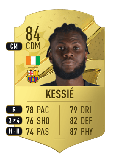 Franck Yannick Kessié Rare 84 OVR