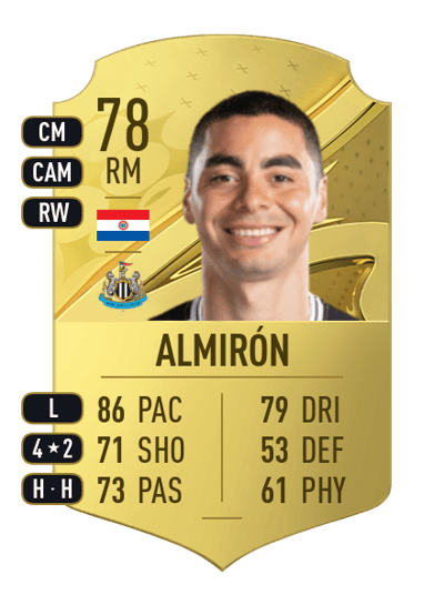 Miguel Almirón Rare 78 OVR