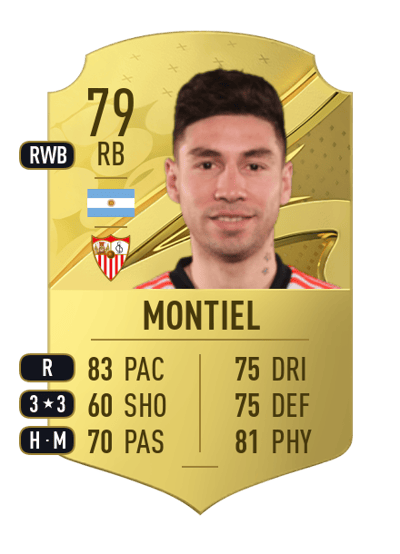 Gonzalo Montiel Rare 79 OVR