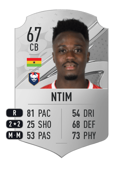 Emmanuel Ntim Rare 67 OVR
