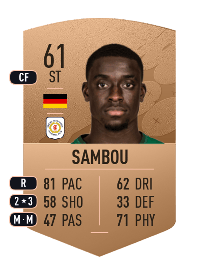 Bassala Sambou Common 61 OVR
