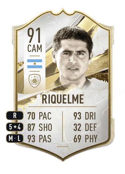 Juan Román Riquelme Icon 91 OVR