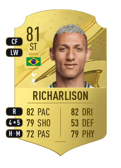 Richarlison Rare 81 OVR
