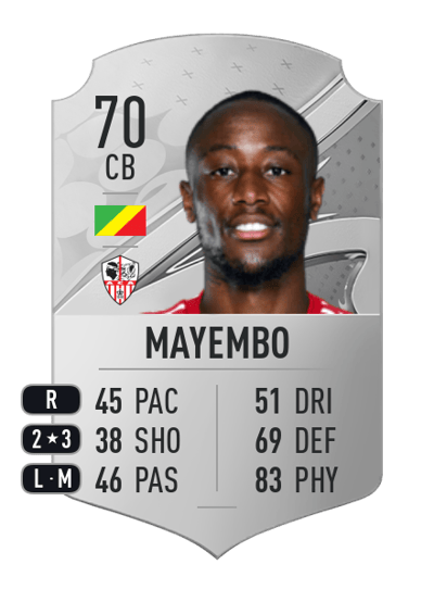 Fernand Mayembo Rare 70 OVR