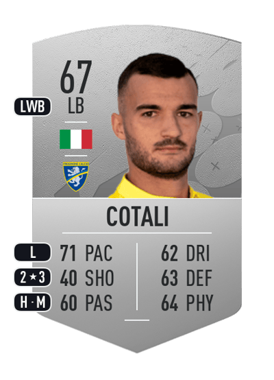 Matteo Cotali Common 67 OVR