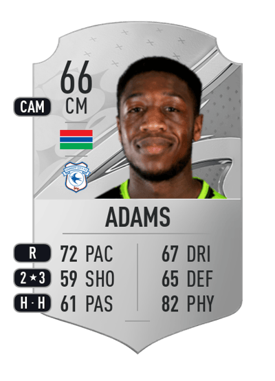Ebou Adams Rare 66 OVR