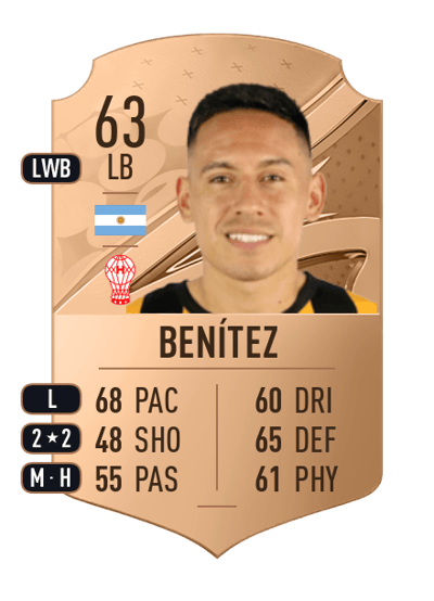 Guillermo Benítez Rare 63 OVR